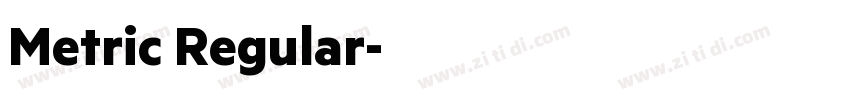 Metric Regular字体转换